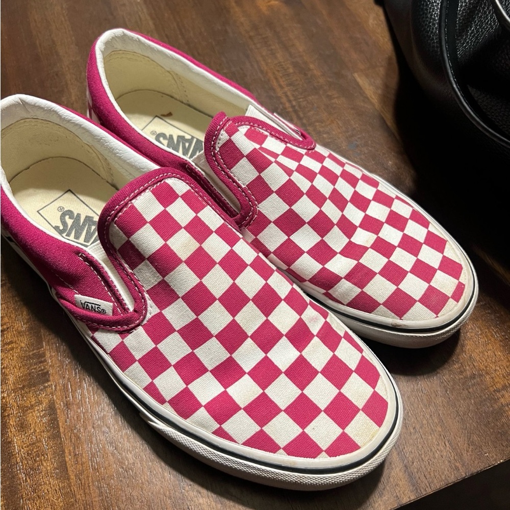 Vans White and Purple Sneakers